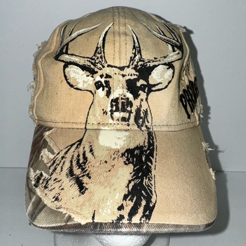 Buck Wear Deer Predator Distressed Baseball Trucker Cap, One Sz